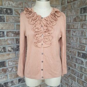 NWT Jones Wear Ruffle Sweater sz made gime